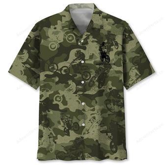 Dirt Bike Camouflage Hawaiian Shirt | Newhawaiianshirts AU