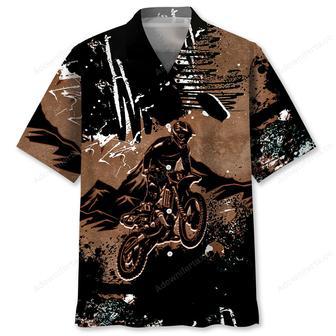 Dirt Bike Dark Mountain Hawaiian Shirt | Newhawaiianshirts UK