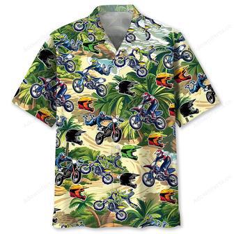 Dirt Bike Tropical Terrain Hawaiian Shirt | Newhawaiianshirts DE