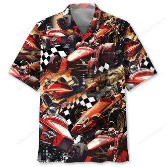 Dirt Track Racing Sprint Car Hawaiian Shirt | Newhawaiianshirts