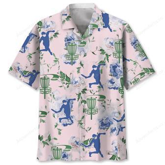 Disc Golf Pink Flower Hawaiian Shirt | Newhawaiianshirts CA