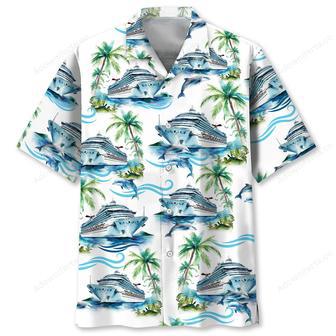 Dolphin Cruise Ship Vintage Hawaiian Shirt | Newhawaiianshirts CA