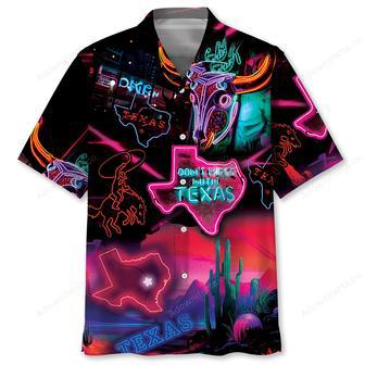 Don't Mess With Texas Neon Style Hawaiian Shirt | Newhawaiianshirts