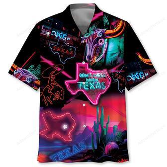 Don't Mess With Texas Neon Style Pocket Hawaiian Shirt | Newhawaiianshirts