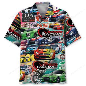 Drift Car Racing Hawaiian Shirt | Newhawaiianshirts UK