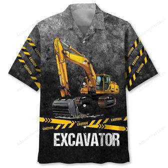 Excavator Safety Hawaiian Shirt | Newhawaiianshirts UK