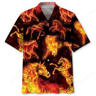 Fire Horse Hawaiian Shirt | Newhawaiianshirts UK