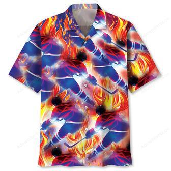 Fire USA Hockey Hawaiian Shirt | Newhawaiianshirts