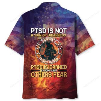 Firefighter PTSD Is Not A Sign Of Weakness Hawaiian Shirt | Newhawaiianshirts AU