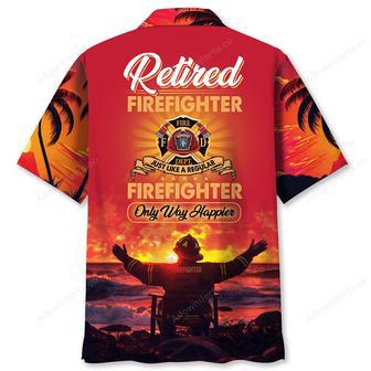 Firefighter Retirement Pocket Hawaiian Shirt | Newhawaiianshirts AU