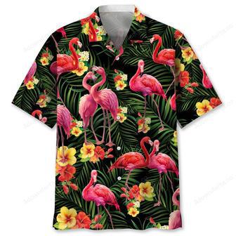 Flamingo Nature Tropical Hawaiian Shirt | Newhawaiianshirts DE