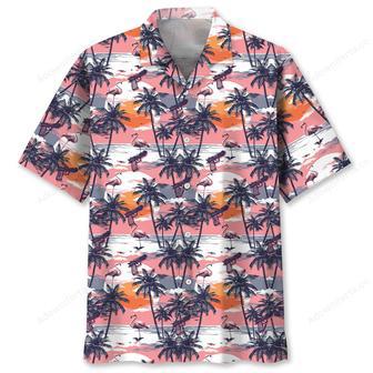 Flamingo Retro Sunset Hawaiian Shirt | Newhawaiianshirts UK