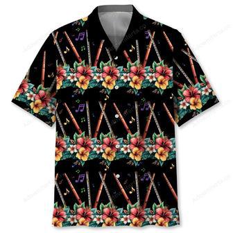 Flute Hibiscus Hawaiian Shirt | Newhawaiianshirts