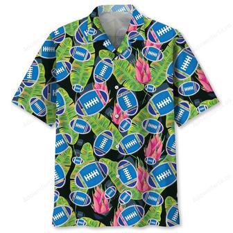 Football Blue Tropical Hawaiian Shirt | Newhawaiianshirts DE