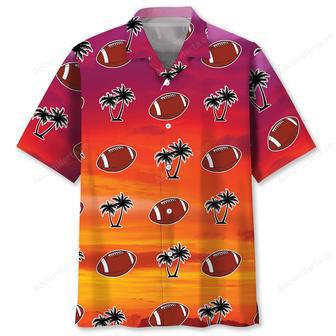 Football Palm Tree Hawaiian Shirt | Newhawaiianshirts CA