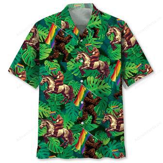 Funny Bigfoot Pride Hawaiian Shirt | Newhawaiianshirts UK