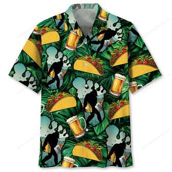 Funny Bigfoot Tacos and Beer Hawaiian Shirt | Newhawaiianshirts CA