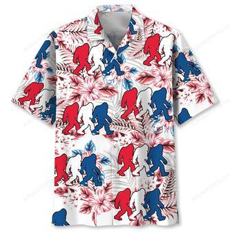 Funny Bigfoot USA Hawaiian Shirt | Newhawaiianshirts UK