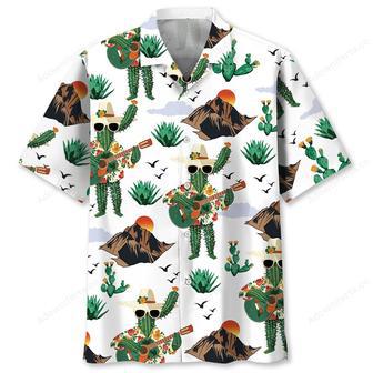 Funny Cactus Guitar Hawaiian Shirt | Newhawaiianshirts UK