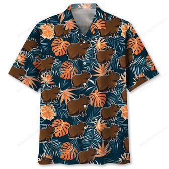 Funny Capybara Tropical Hawaiian Shirt | Newhawaiianshirts AU