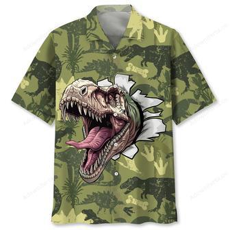 Funny Dinosaur Surfing Hawaiian Shirt | Newhawaiianshirts DE