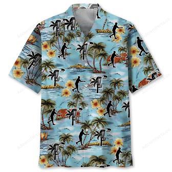 Funny Palm Tree And Disc Golf Hawaiian Shirt | Newhawaiianshirts