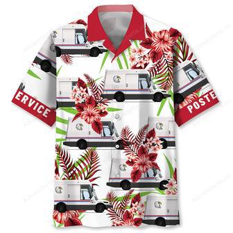 Funny Postal Service Car Hawaiian Shirt | Newhawaiianshirts