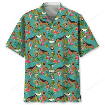 German Shepherd Hawaiian Beach Hawaiian Shirt | Newhawaiianshirts UK