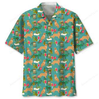 Golden Retriever Hawaiian Beach Hawaiian Shirt | Newhawaiianshirts UK