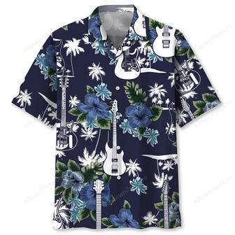 Guitar Blue Nature Hawaiian Shirt | Newhawaiianshirts UK