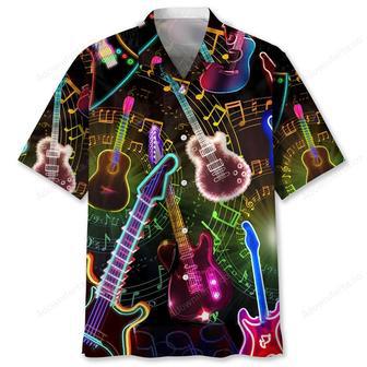 Guitar Light Hawaiian Shirt | Newhawaiianshirts UK