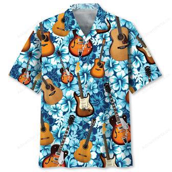 Guitar Tropical Hawaiian Shirt | Newhawaiianshirts DE