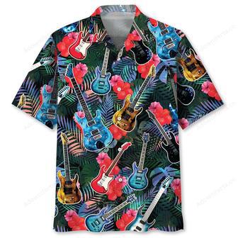 Guitar Tropical Hawaiian Shirt | Newhawaiianshirts DE