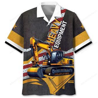 Heavy Equipment Excavator Hawaiian Shirt | Newhawaiianshirts UK