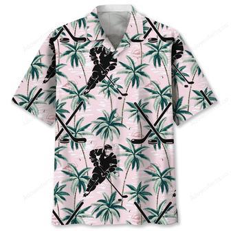 Hockey Tropical Pink Hawaiian Shirt | Newhawaiianshirts DE