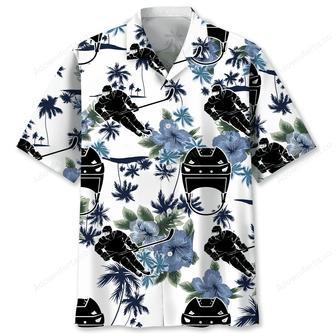 Hockey White Nature Hawaiian Shirt | Newhawaiianshirts UK