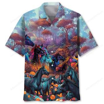 Horse Colorful Hawaiian Shirt | Newhawaiianshirts UK