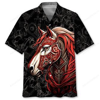 Horse Viking Hawaiian Shirt | Newhawaiianshirts UK