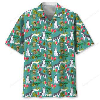 Husky Hawaiian Beach Hawaiian Shirt | Newhawaiianshirts UK