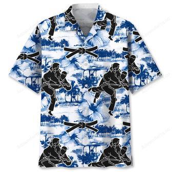 Judo Blue Nature Hawaiian Shirt | Newhawaiianshirts UK