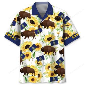 Kansas Proud Sunflower Hawaiian Shirt | Newhawaiianshirts CA