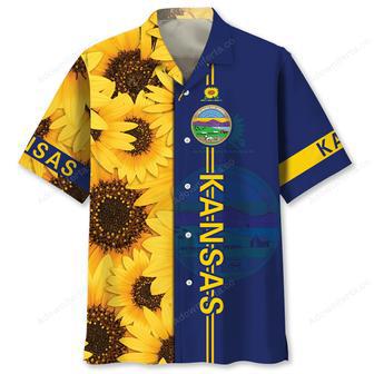 Kansas Sunflowers Proud State Hawaiian Shirt | Newhawaiianshirts DE