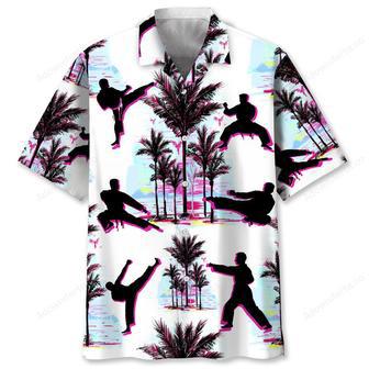 karate abstract background hawaiian shirt | Newhawaiianshirts UK