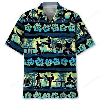 Karate Tropical Flower Beach Hawaiian Shirt | Newhawaiianshirts