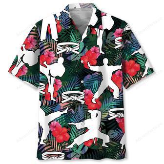 Karate Tropical Flower Hawaiian Shirt | Newhawaiianshirts AU