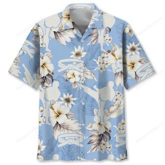 Karate White Flower Hawaiian Shirt | Newhawaiianshirts AU