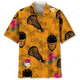 Lacrosse Orange Tropical Hawaiian Shirt | Newhawaiianshirts DE