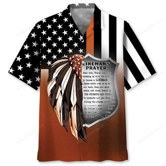 Lineman Prayer Hawaiian Shirt | Newhawaiianshirts UK