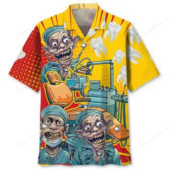 Mad Dentist Graphic Art Hawaiian Shirt | Newhawaiianshirts UK