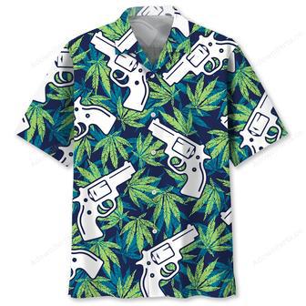 Marijuana Leaf Guns Hawaiian Shirt | Newhawaiianshirts UK